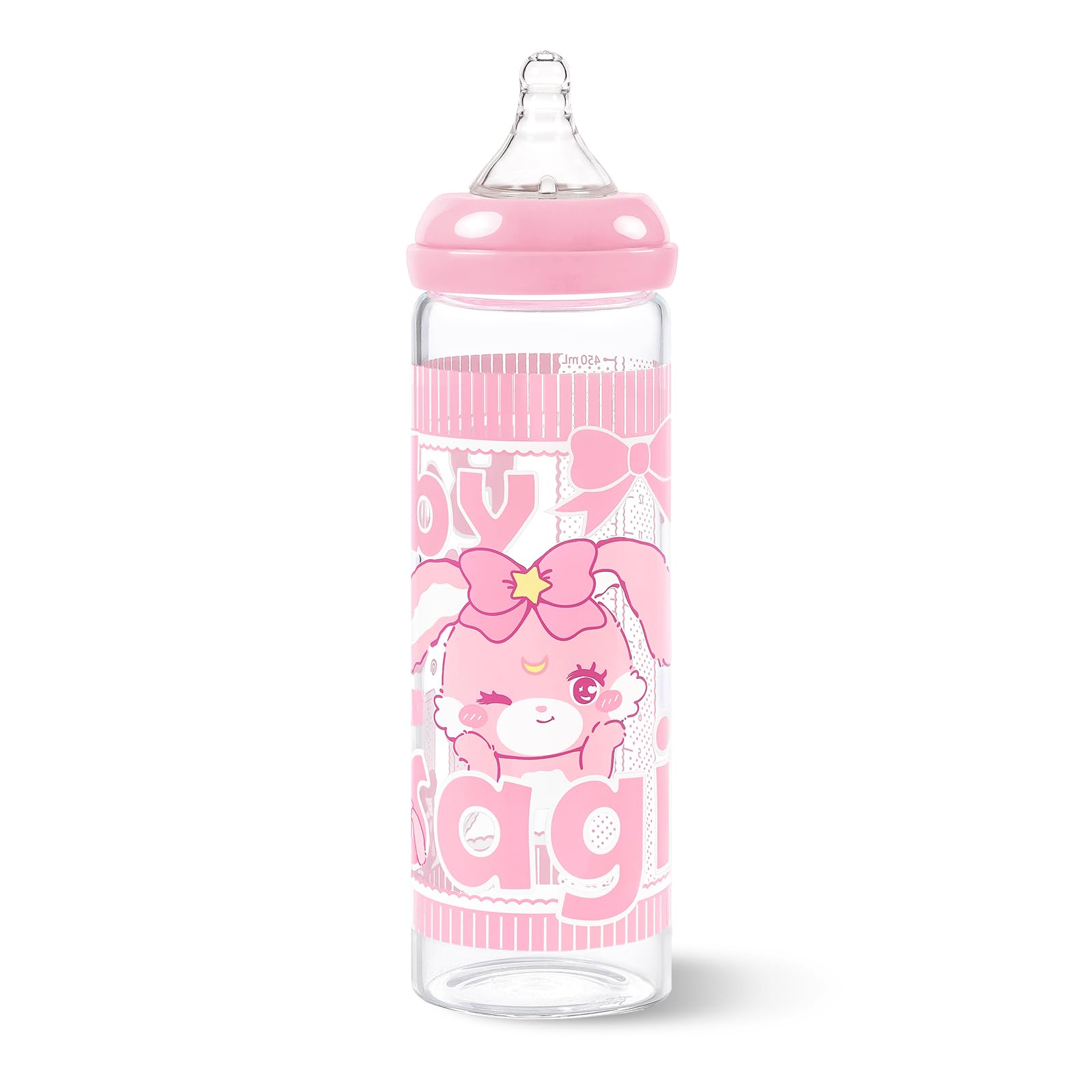 LittleForBig Erwachsene Flasche Ultra Gedruckt Spezialität Überdimensioniert Glas Fütterung Baby Usagi Muster