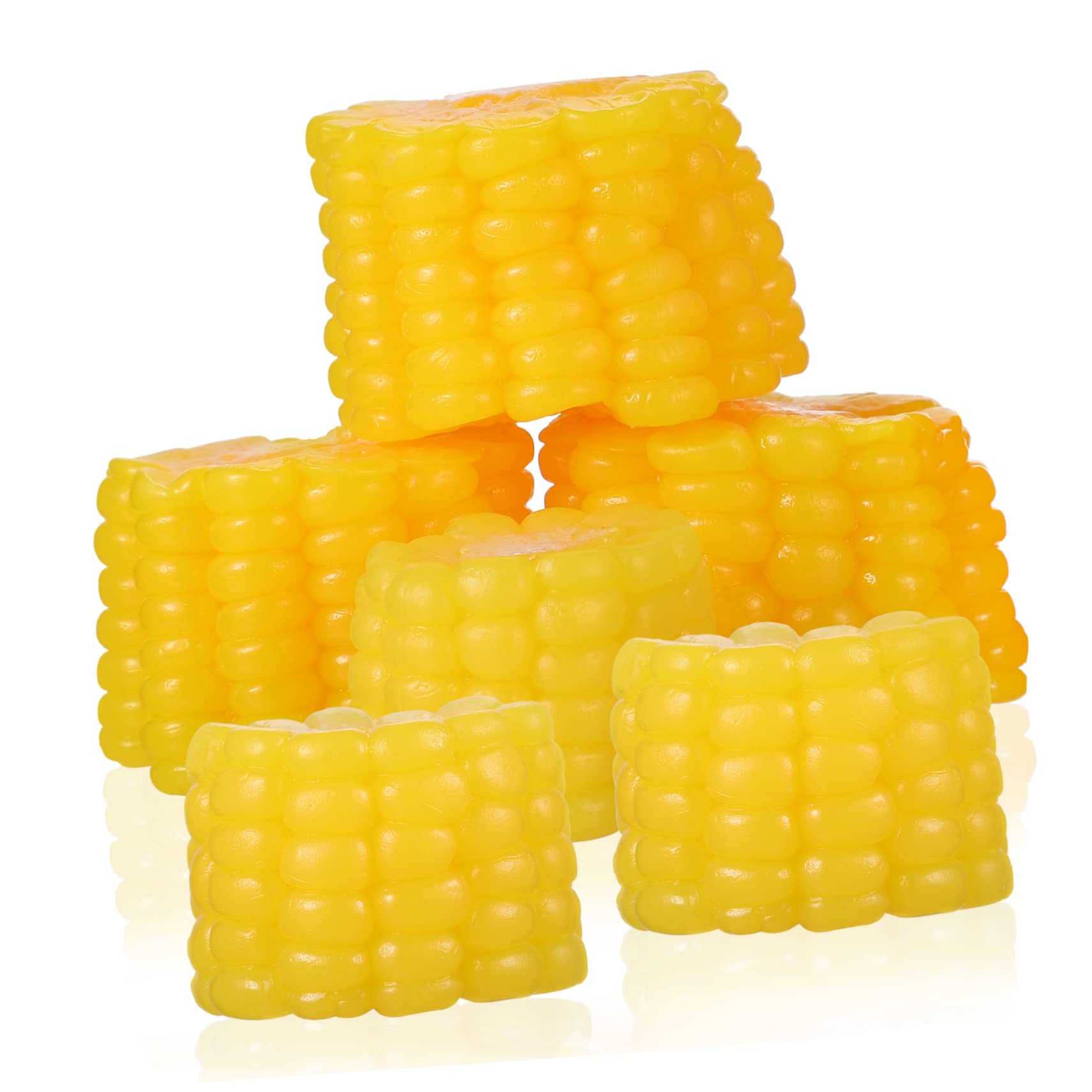 Maïs Artificiel Réaliste - Décoration Alimentaire Faux Maïs Pour Thanksgiving, Cuisine, Accessoire Photo (21,5 Cm)