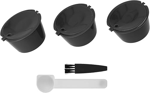 Fdit Juego de filtros de café de cápsulas recargables para el hogar, herramienta reutilizable para cafetería Dolce Gusto, accesorio (1#)