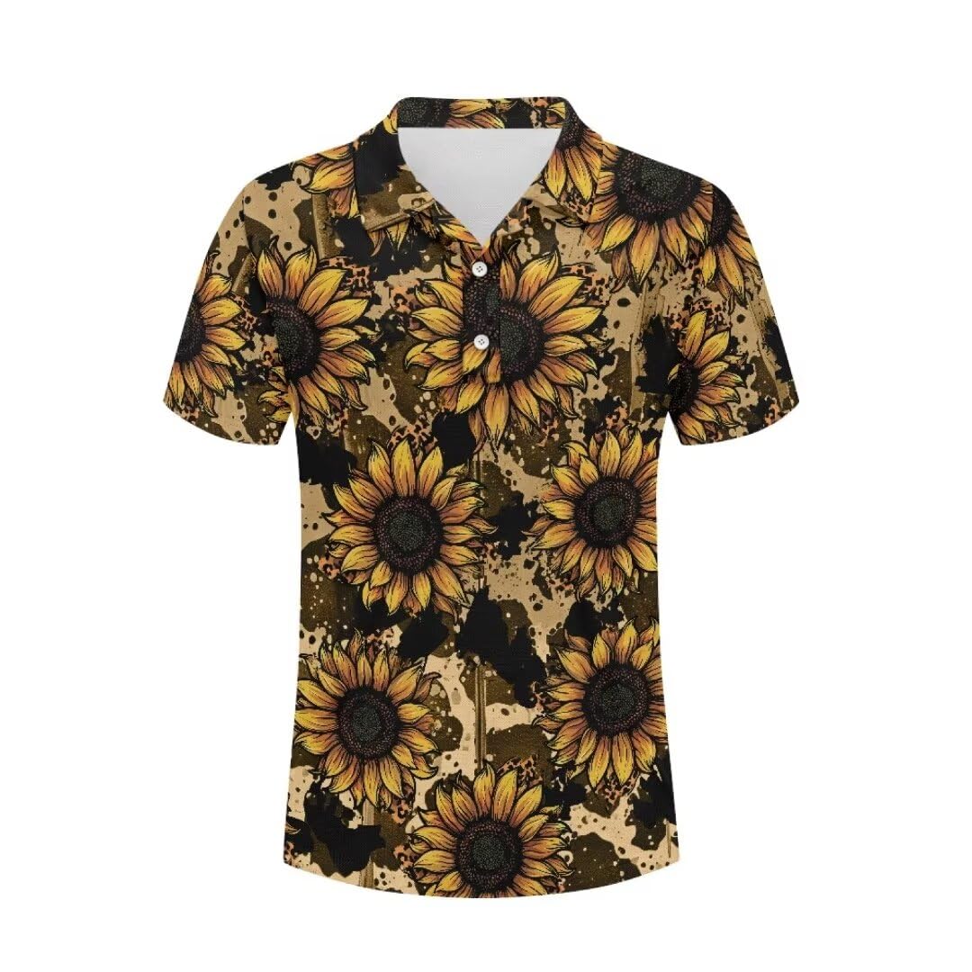 Beauty Collector Mens Golf Shirt Athletic Polo Shirts 3D Print Short Sleeve