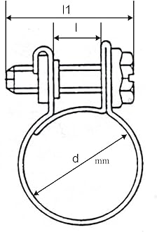 10 x Mini Fuel Line Jubilee Hose Clips Clamps Diesel Petrol Pipe Coolant Radiator [ 9 - 11mm ]