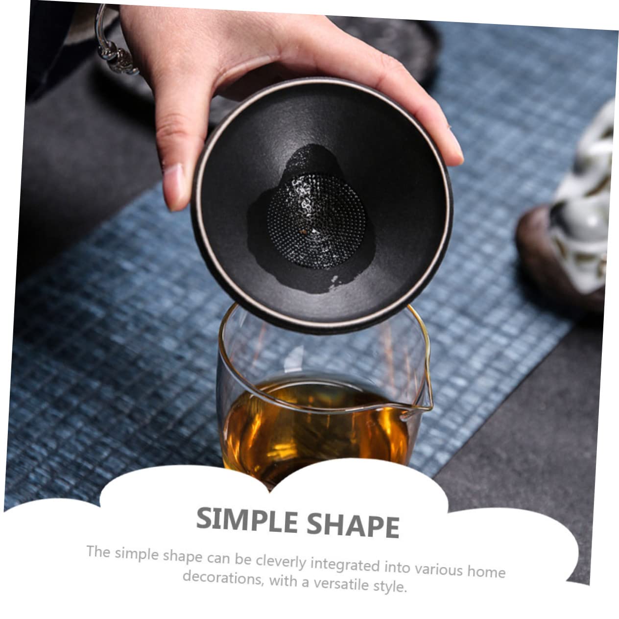 Mikinona 1juego Infusor De Té Cerámico Diseño De Monje Colador De Té Estilo Zen Para Decoración De Escritorio y Uso Práctico