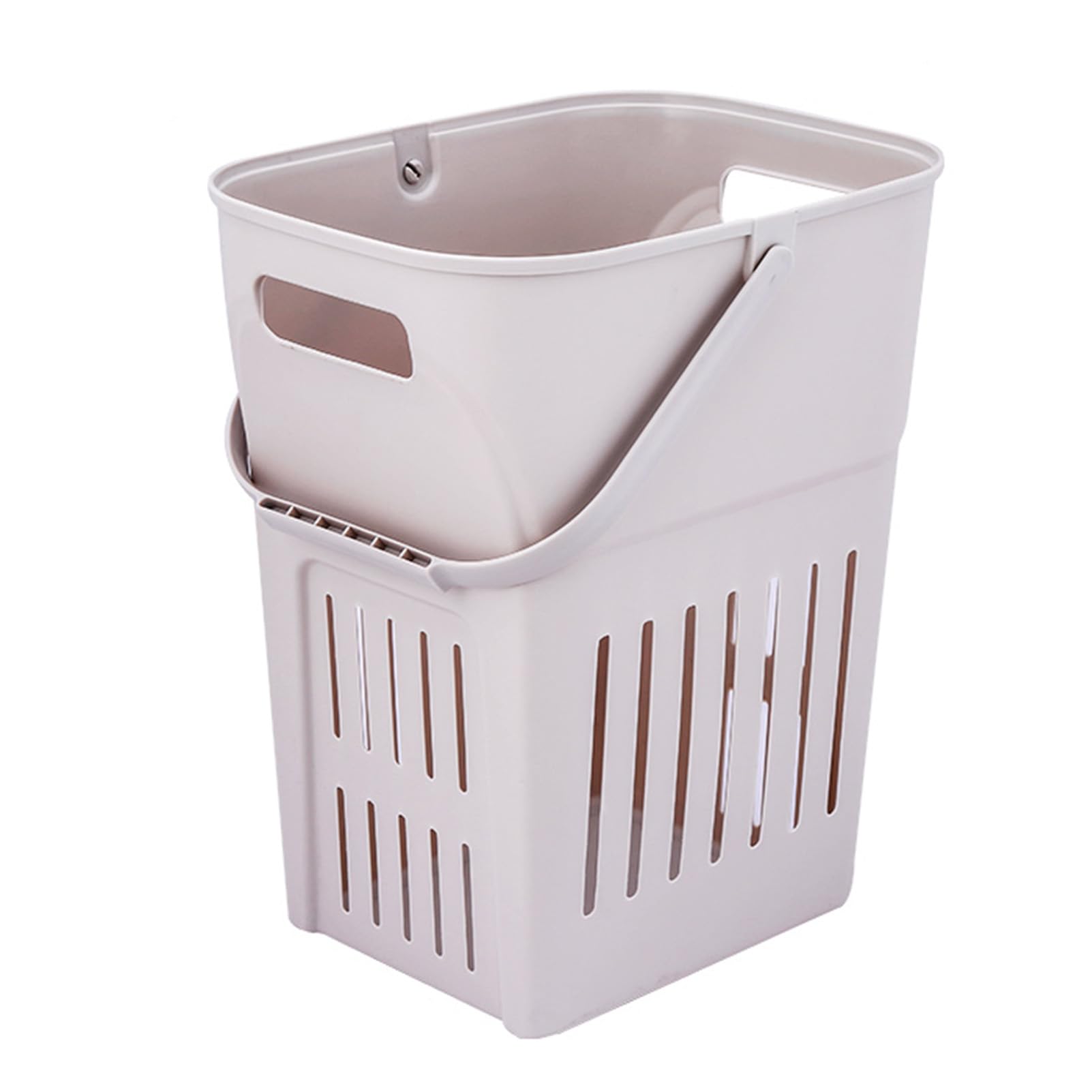Solid Colour Japanese Hollow out Dirty Clothes Basket, Dirty Clothes Storage Basket Laundry Basket, Living Room Toys and Sundries Large Capacity Storage Basket