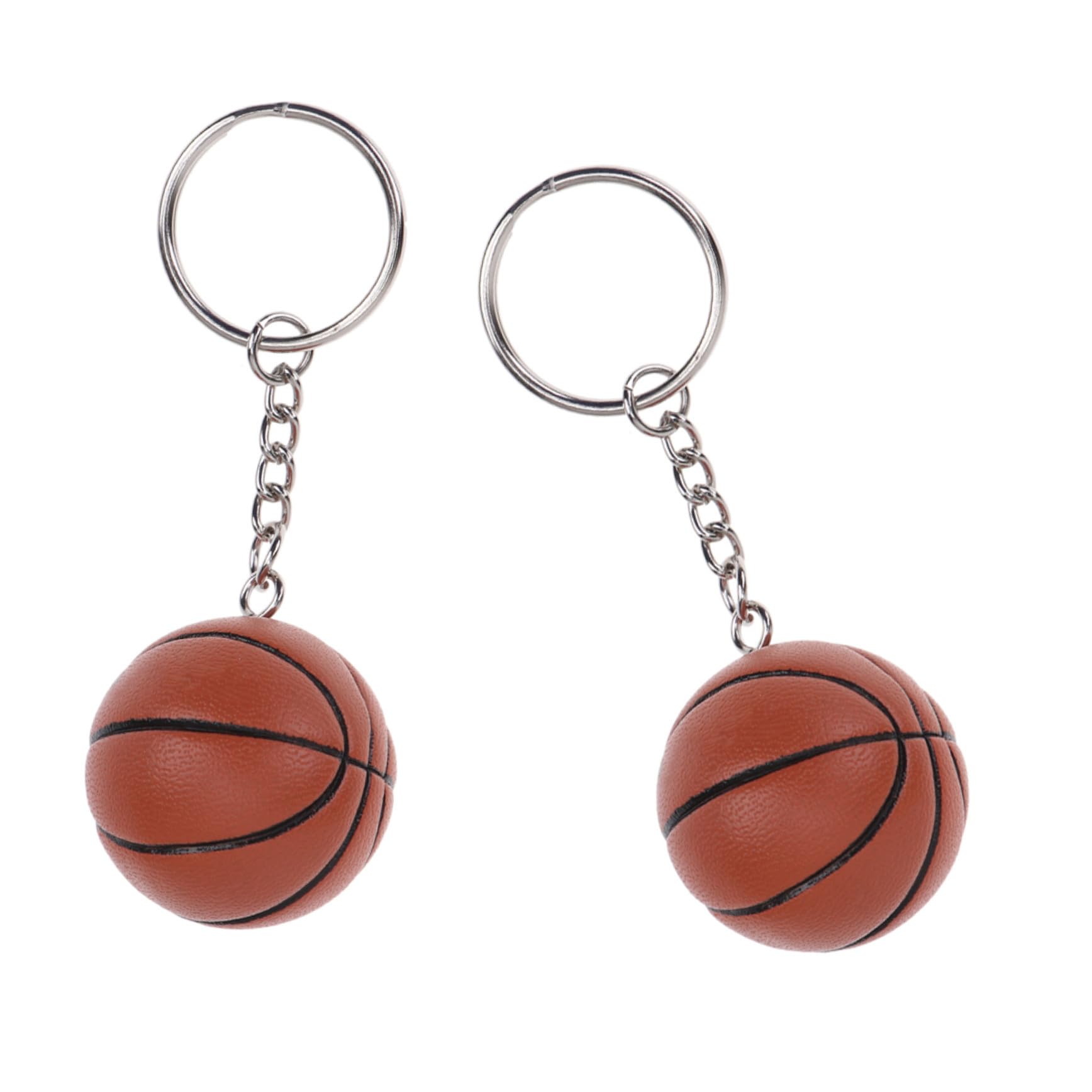 INOOMP Pendente di simulazione di pallacanestro uffizi borse taschen portachiavi da basket creativo decorazioni di pallavolo portachiavi di basket di simulazione mini portachiavi pu