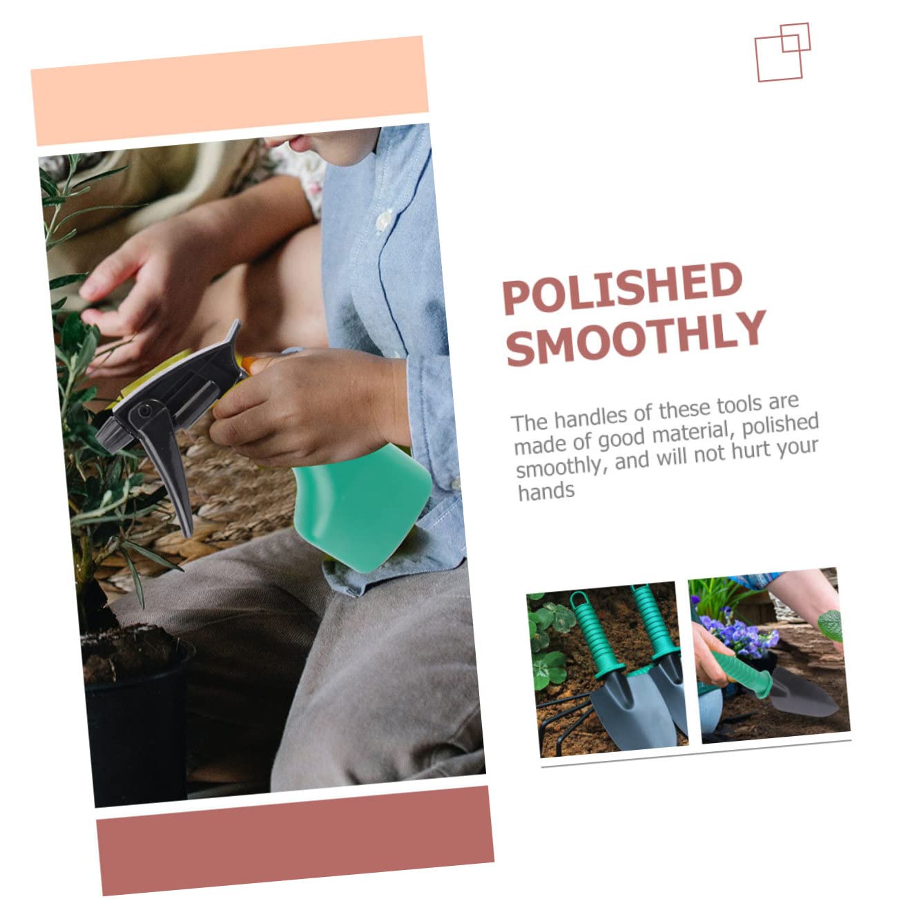 TOYANDONA Herramientas de Jardinería Palas de Inoxidable Rastrillos Tijeras para Plantar al Aire Kit de Herramientas Maletín Portátil para Jardín