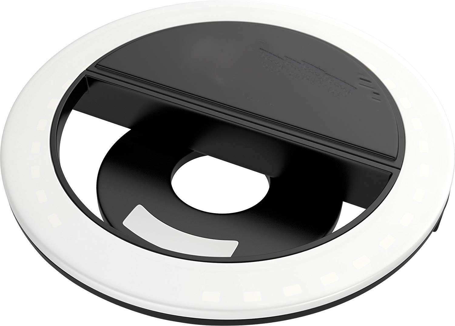 ChargeworldChargeworld Elegant Portable Flash 36 Led Camera Enhancing Photography Selfie Ring Light for Phone Camera Photography Video, BatteryPowered Clip