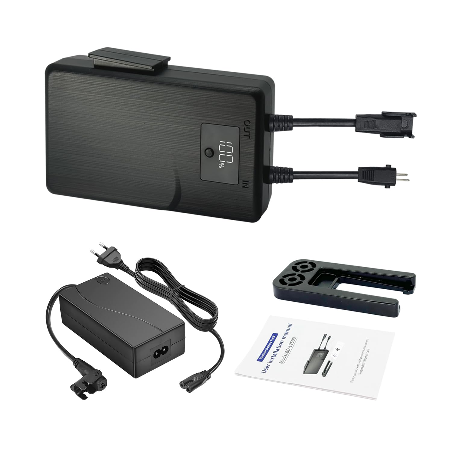 STAIGO Batería para Reclinador Eléctrico con Pantalla LED para Muebles Reclinables, Sofá, Sillón Elevador, Recargable Inalámbrica para 2-Pin Movimiento Eléctrico [25.2V 2500mAh]