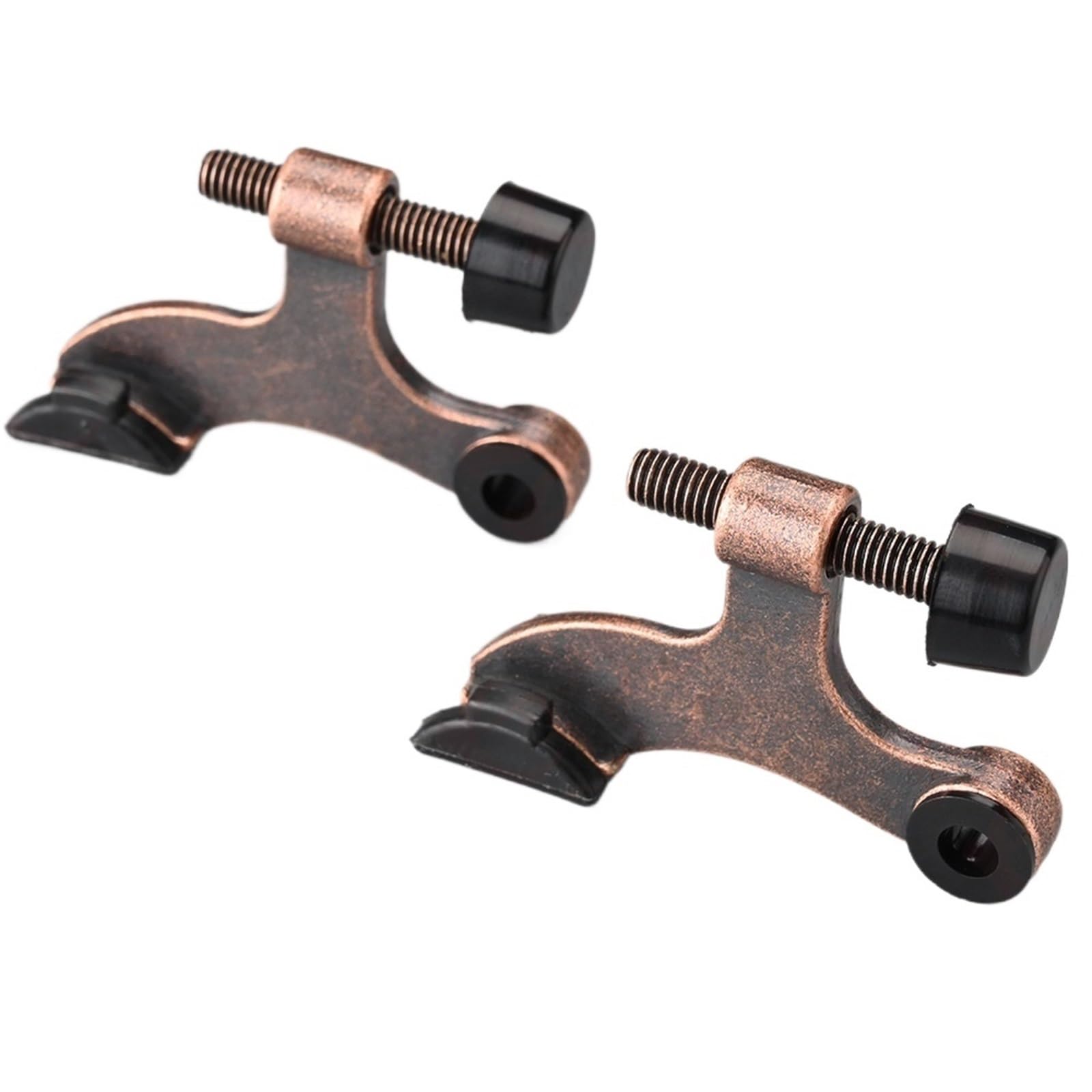 Door Stopper 2Pcs Adjustable Hinge Pin Door Stop with Buffer Pad Hidden Mount Household Hardware(Color 3)
