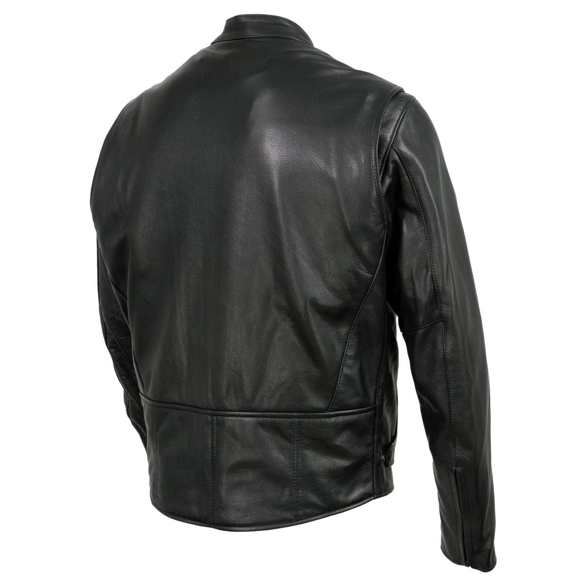Milwaukee Leather USA MADE MLJKM5001 Mens Black Road Racer Premium Leather Motorcycle Jacket — view 8