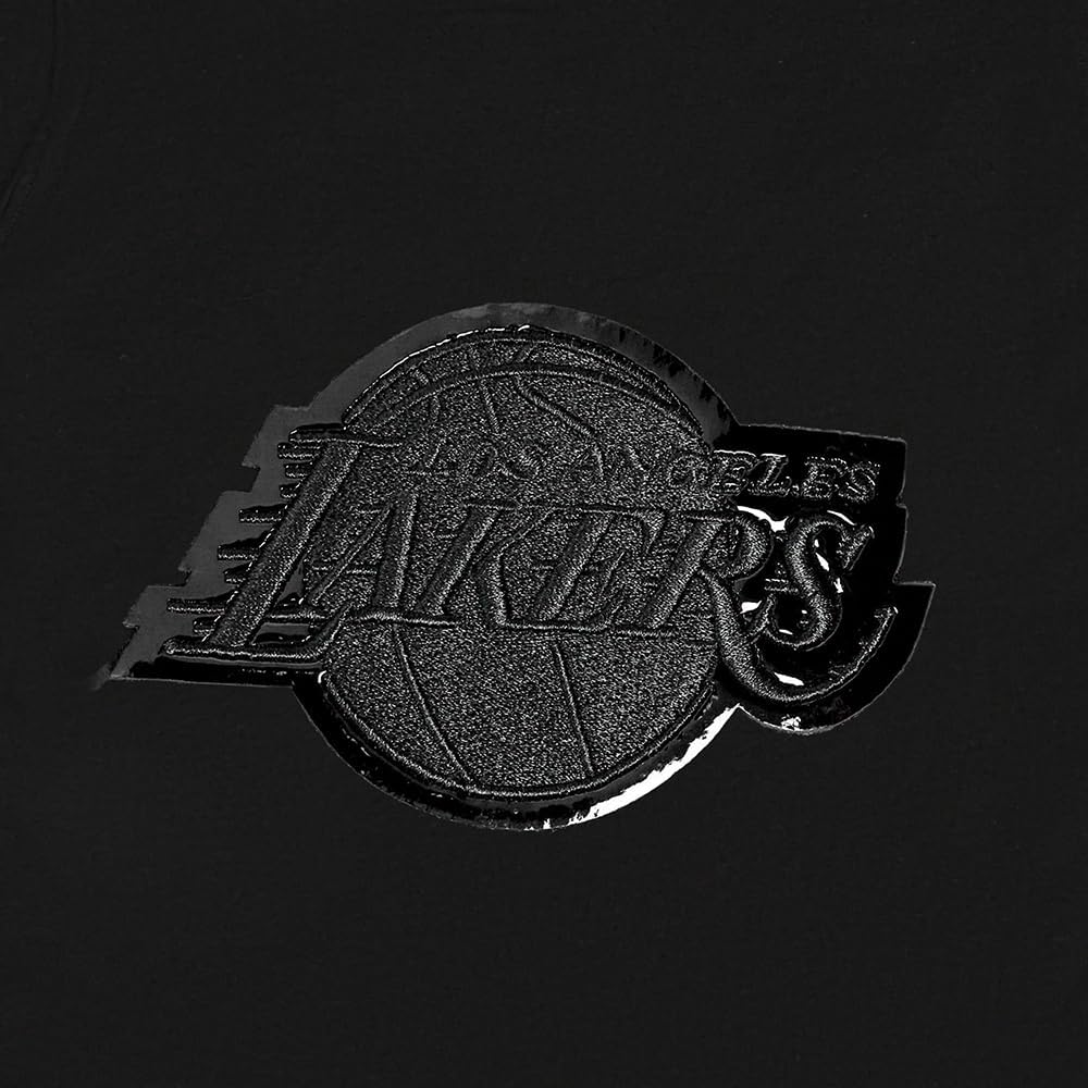 Big Boys NBA Classic Triple Black Cotton Short Sleeve Tee - Image 6