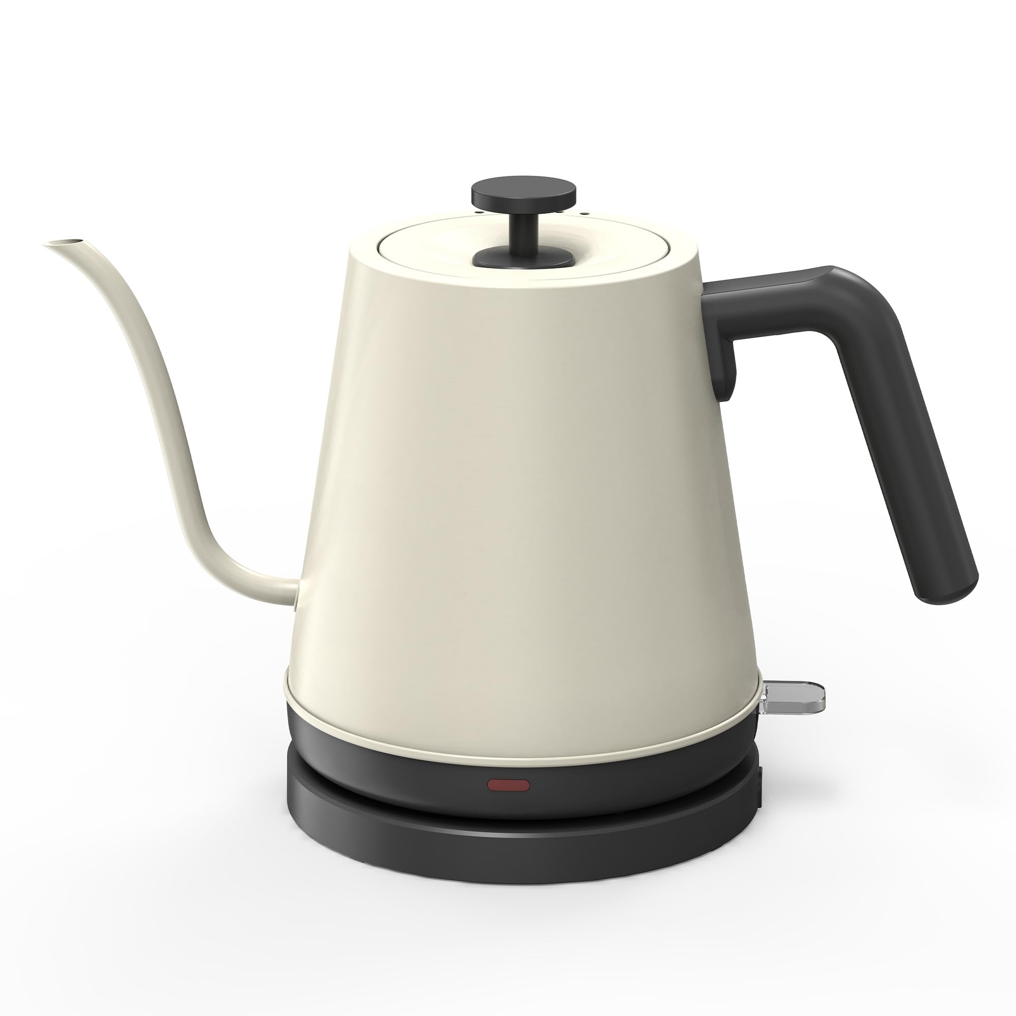 NYOTA Hervidor eléctrico de cuello de cisne, hervidor de té eléctrico de 0.8 L de acero inoxidable 304, calentamiento rápido de 12