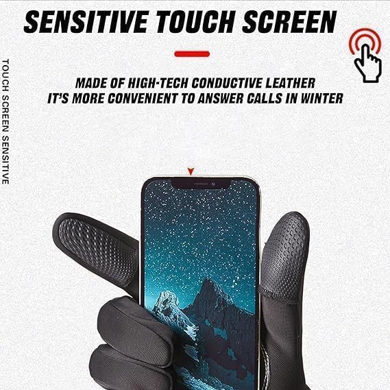 Ultimate Waterproof & Windproof Thermal Non-Slip Gloves, Thermal Touch Screen Waterproof Winter Gloves for Men & Women - Image 3
