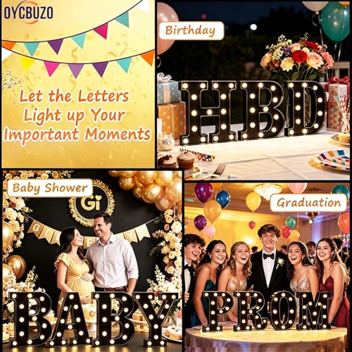 Letrero Decorativo LED Letra A Negro para Hogar miniatura 3