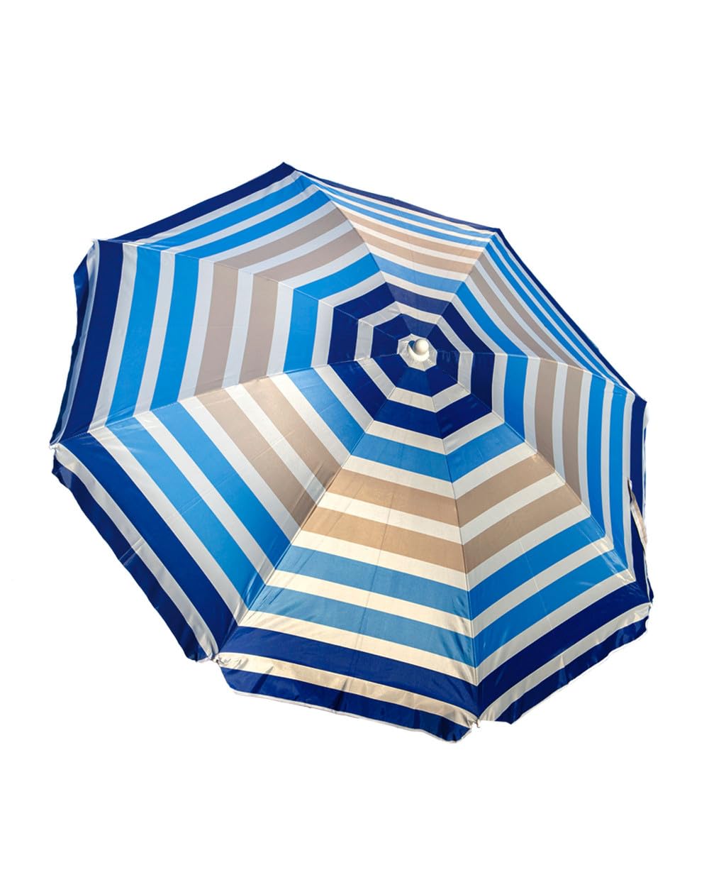 SUN & SURF Sombrilla de Playa Premium con Ventilación 180 cm Mástil Inclinable Punta Twister y Junta de Doble Seguridad UPF 50+ UV