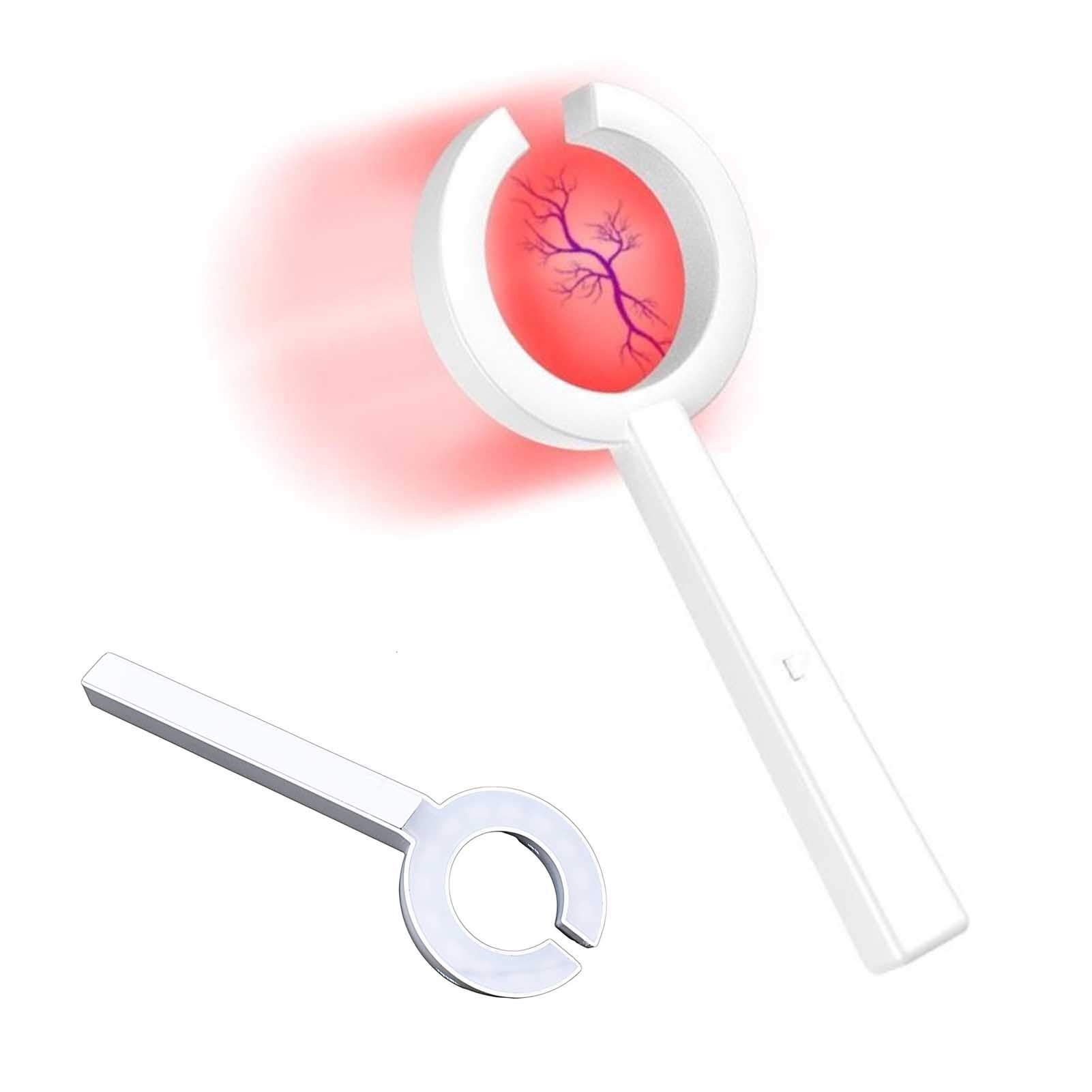 Vein Finder, Red LED Flashlight Vein Finder, Handheld Medical Vessel Vein Display Instrument, for IV and Venipuncture On Various Skin