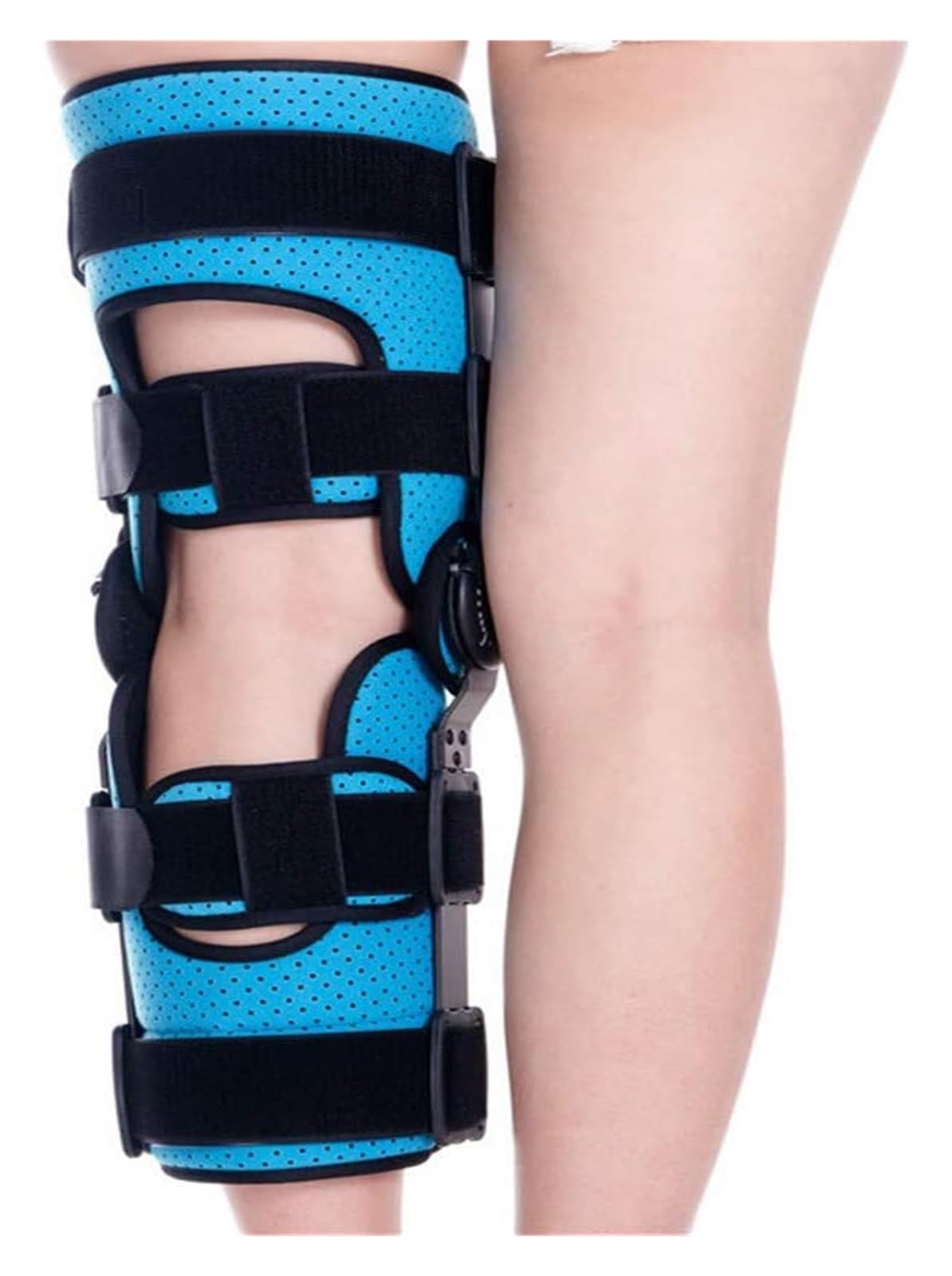 Rodillera Deportiva con Bisagras Bloqueables - Soporte de Rodilla Ajustable y Transpirable para Artrosis, Running y Fútbol - Órtesis Estabilizadora (Talla S/M/L)
