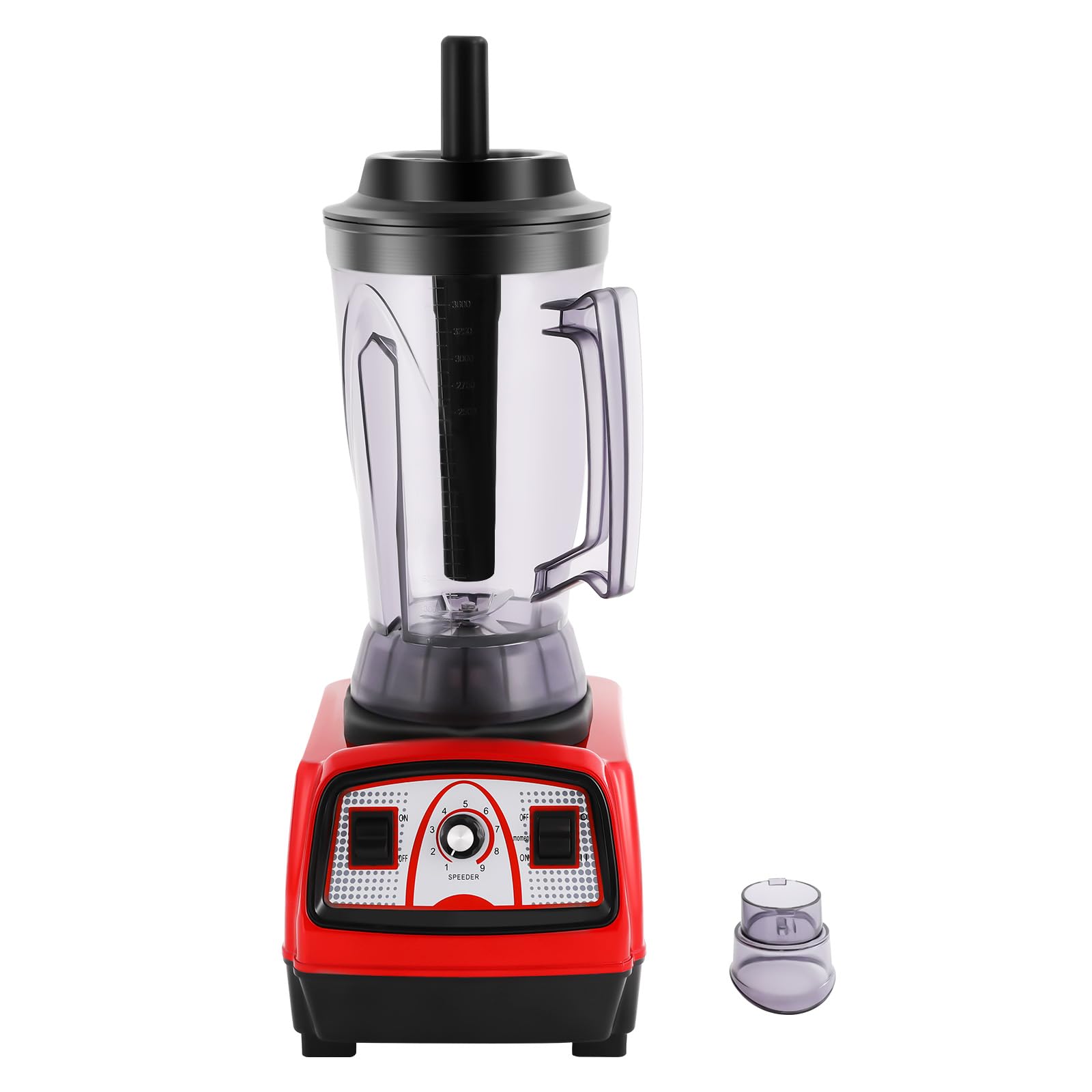 Mikser o wysokiej wydajności 2200 W, 4 l, 26 000 obr./min, mikser do smoothie z mieszadłem, 9 prędkości, profesjonalny blender, do domu, restauracji, barów, sklepów z herbatą mleczną, 22 x 23 x 57 cm