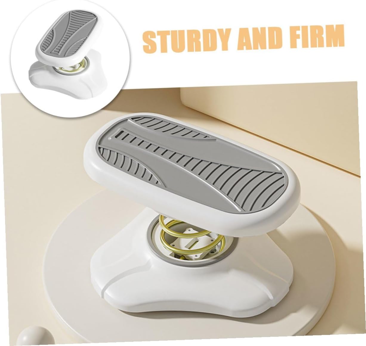 Desk Foot Rest 2pcs White Ergonomic Foot Stool for Office Desk and Toilet Footrest Leg Support Relaxation Aid for Work and Home Use