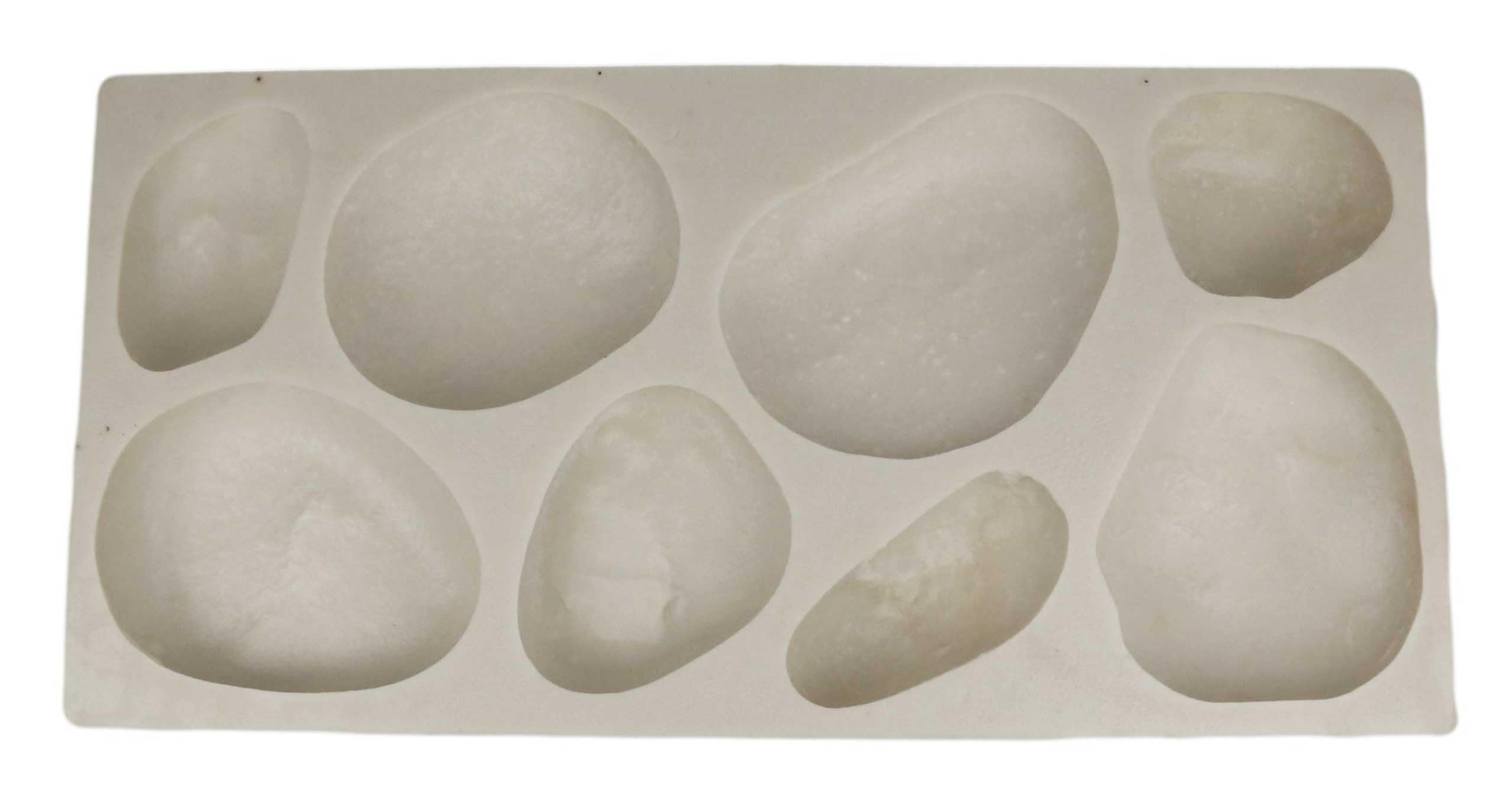 Veneer Stone Rubber Mold for Concrete, River Rock Flats, 23.75x11.5, Version 4, Recycled Material