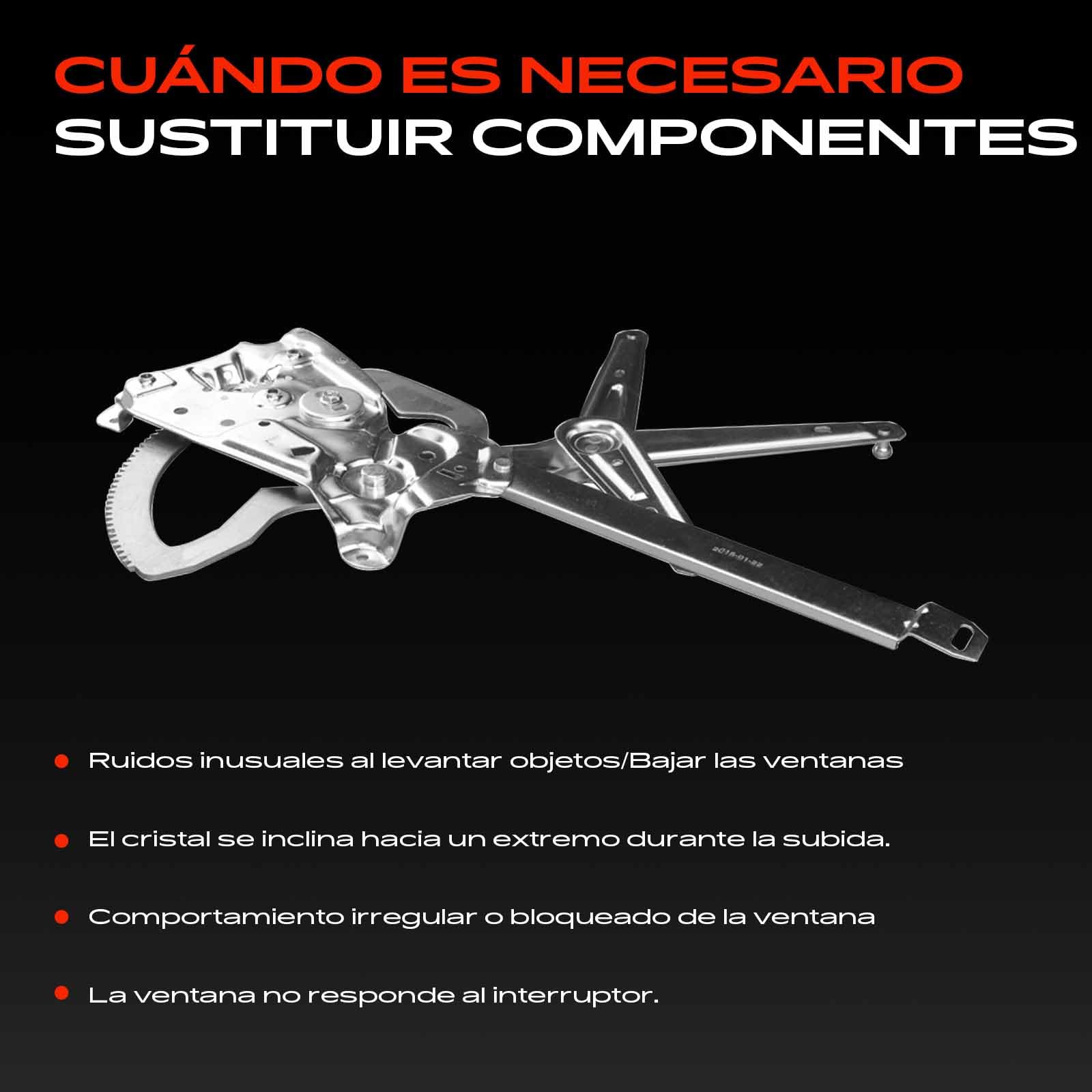 Frankberg Elevalunas Mecanismo elevalunas Eléctrico sin Motor Delantero izquierdo Sin placa 4/5-Puerta 2/3 Puertass Compatible con Serie 3 Compact E36 Serie 3 E36 Replace# 51331977609