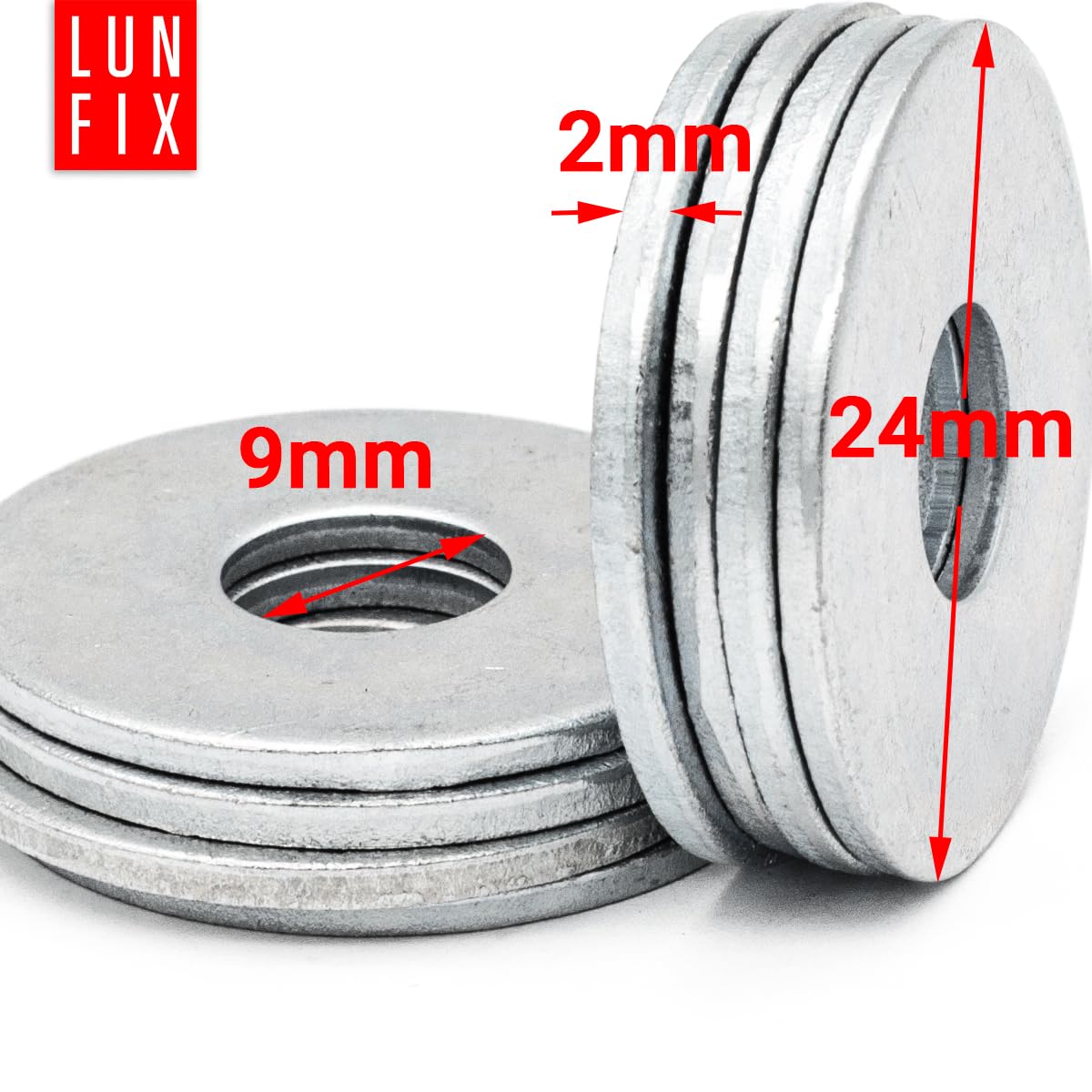 Gewindestangen Set M8 x 1000 mm 10 Stk mit Muttern und Unterlegscheiben Gewindestab DIN 976 Klasse 4.8 verzinkt Sechskantmuttern DIN 934 Karosseriescheiben DIN 9021 Befestigungssatz für Bau Handwerk