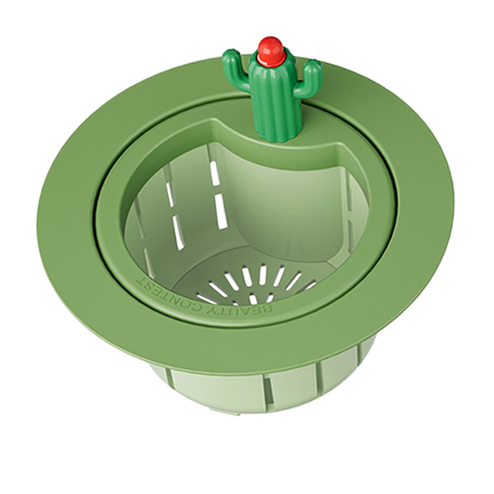 APGLSXY Cactus Design Drain Filter Waste Collector Strainer for Homes Kitchen Sink Quick Drainage and Easy Removal Sink Waste Catcher
