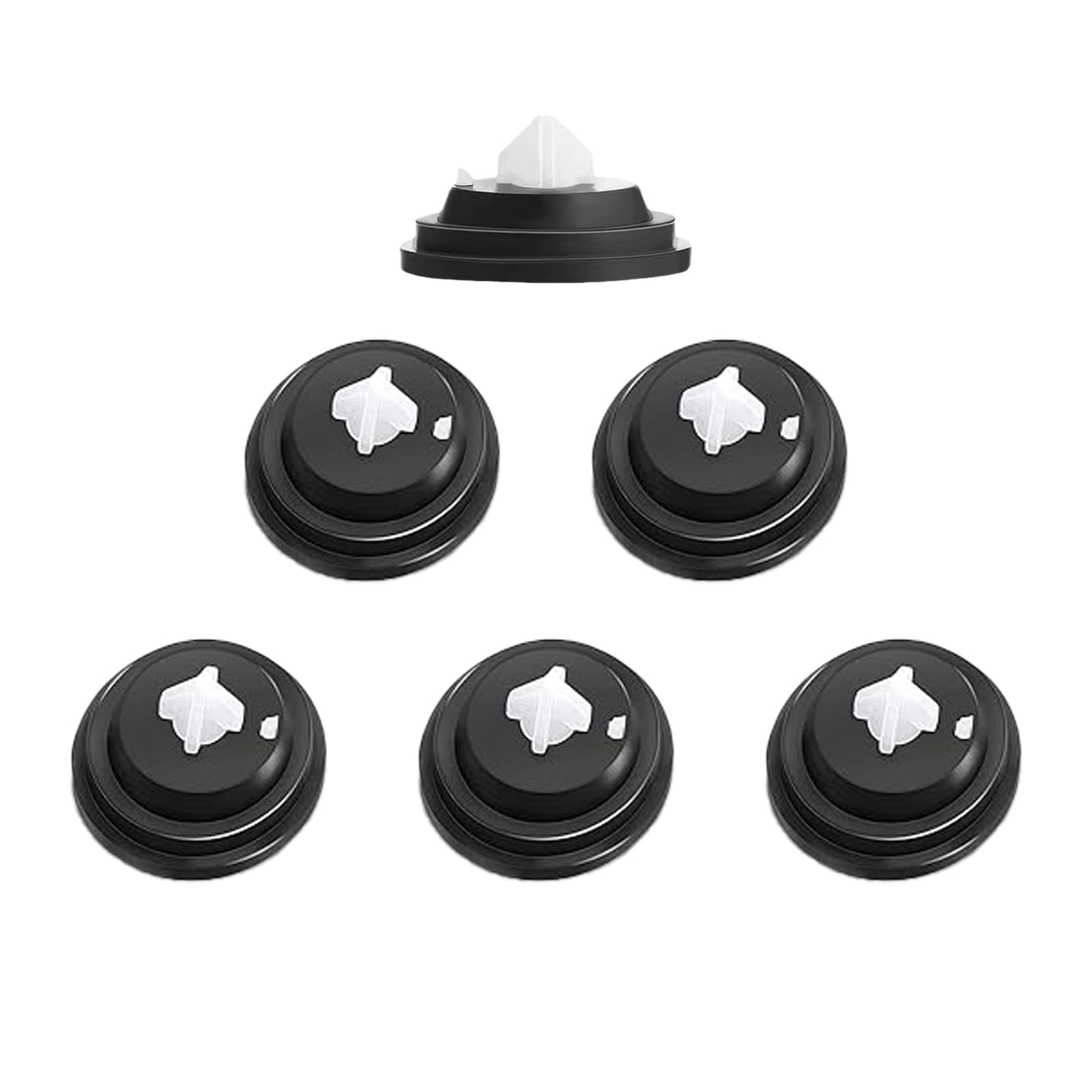 5 Pcs Silicone Diaphragm Washer, Cistern Washer, Flush Valve Seals for Toilet Cisterns, Universal Pipework Fittings for Toilet Cistern Flush Valves Used in Bathroom Fixtures