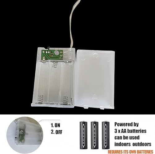 Miniatura 3 de Cajas luminosas decorativas para exteriores e interiores, 3 piezas de decoración hecha a mano, Plug and Play, marco de metal duradero, decoración de