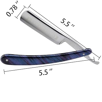 Grandslam Shaving Straight Razor Kit, Steel Cutthroat Straight Razor With Leather Strop, Sharp, Pure Badger Hair Shaving Brush with Wooden Handle,Shaving Bowl,Soap and Stand, Gift for Men