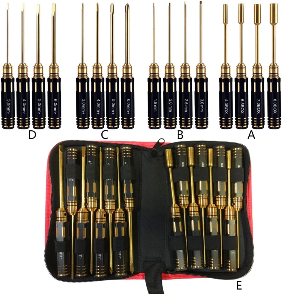 4Pcs Hexagon Allen Screwdriver Hexagon Nut Driver Set Wrench Driver Tool Nut Screwdriver Hand Tool for Repairi