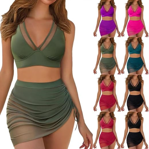 Maillots Deux pièces Femme Maillot de Bain Femme Grande Taille Swimwear