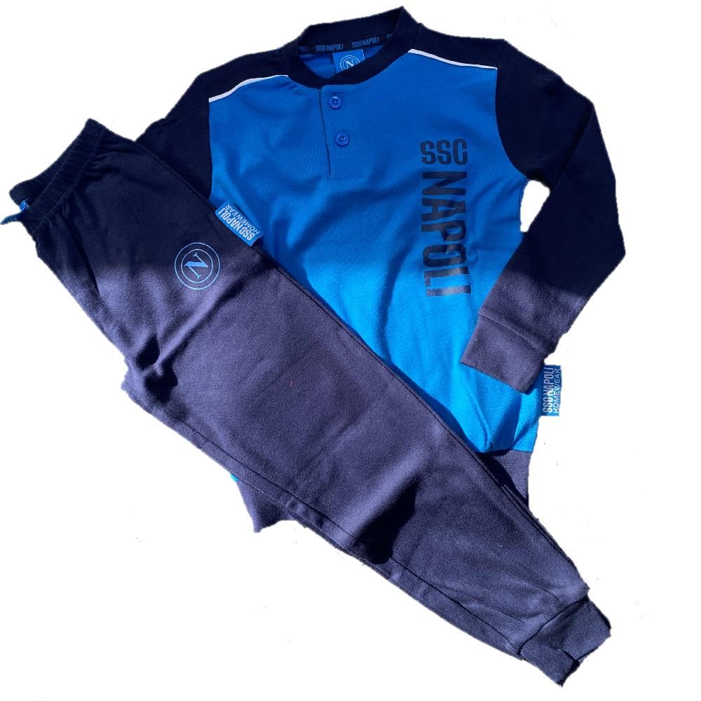 hermet Pigiama Napoli Calcio Cotone Interlock Tuta Homewear NAPOLI Personalizzabile PS 46669/70 / 71-BS
