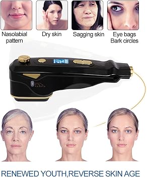 Mini HIFU Anti Aging Face Lifting Device, 3 in 1 Professional Beauty Devices Household Facial Care Machine for Home Use Skin Rejuvenation, Neck Wrinkle Removal, Whitening, Tightening