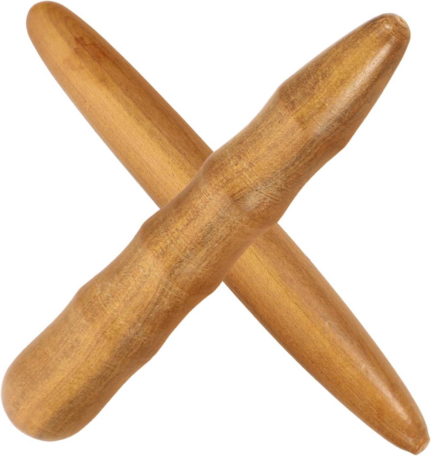 2Pcs Wooden Massage Sticks Handheld Acupuncture Point Tools for Foot Hand and Natural Wood Design for Home Travel and