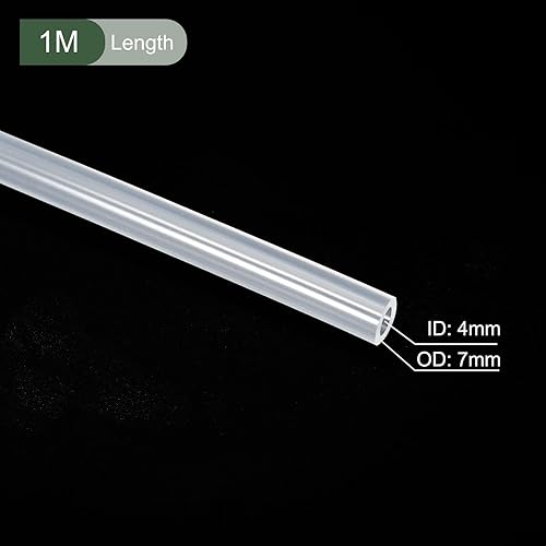 Miniatura 59 de YOKIVE Tubo de silicona, transferencia de agua ideal para bomba (transparente, 0.079x0.118 in IDxOD, 3.3 ft) Claro,Transparente,Gris,forro polar