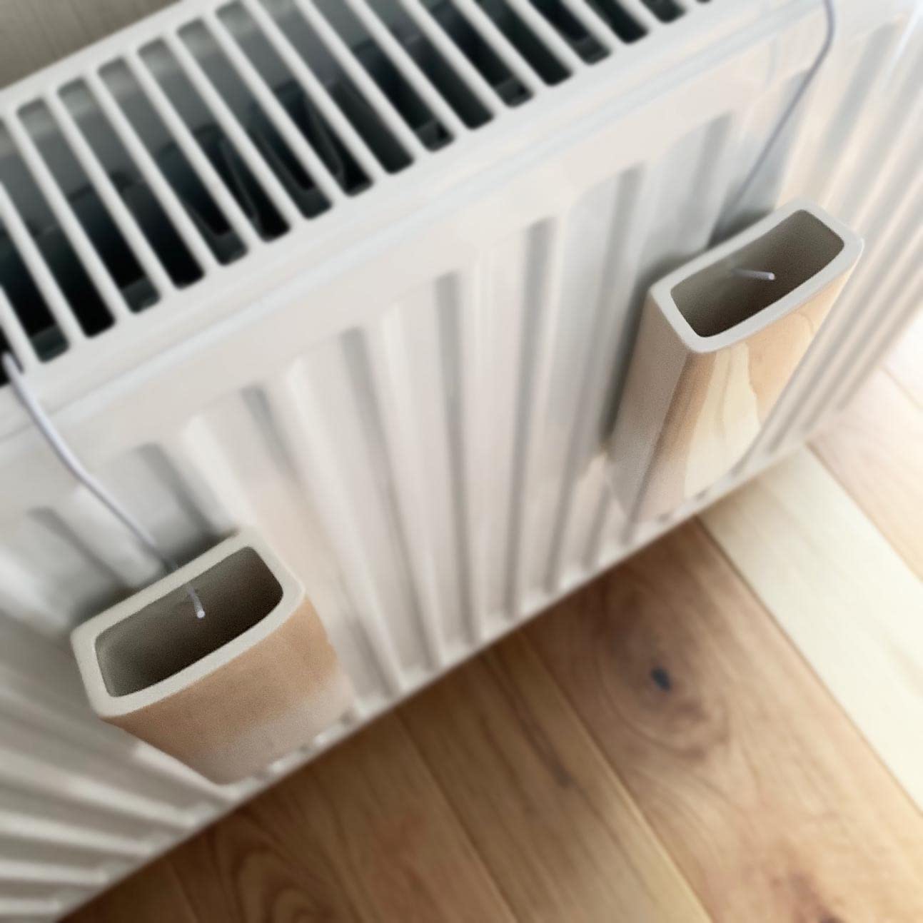 Umidificatori In Ceramica BARI Relief Per Radiatori - Set Da 4 Pezzi, 410 Ml Ciascuno, Senza Elettricit&agrave;