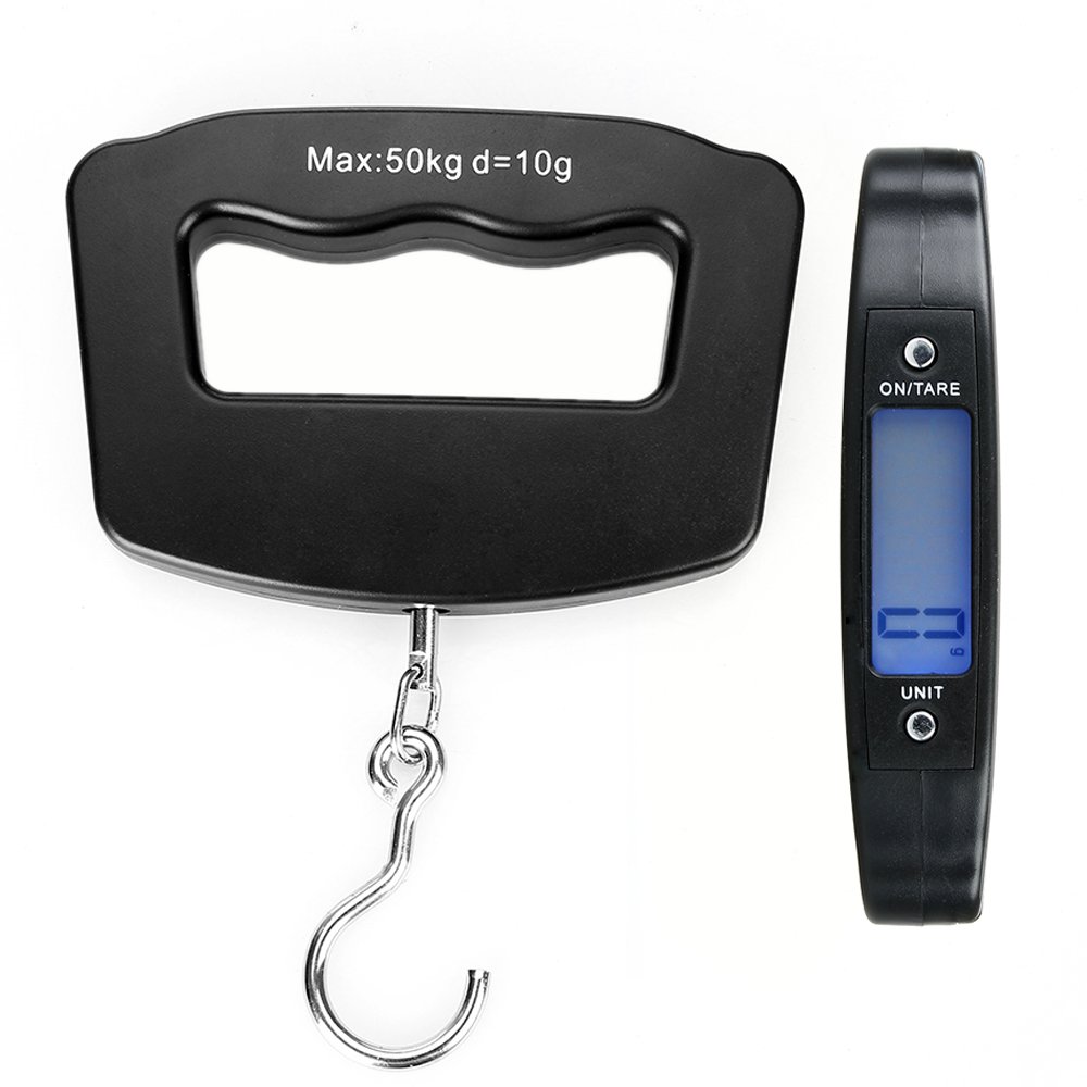 Mabron ABS 10g - 50 kg Luggage Scale Digital Weighing Travel Bag Weight Checker Hanging Belt Grey-image-9