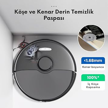 ROBOROCK S8 MaxV Ultra ile Uyumlu 4 Yan Mop