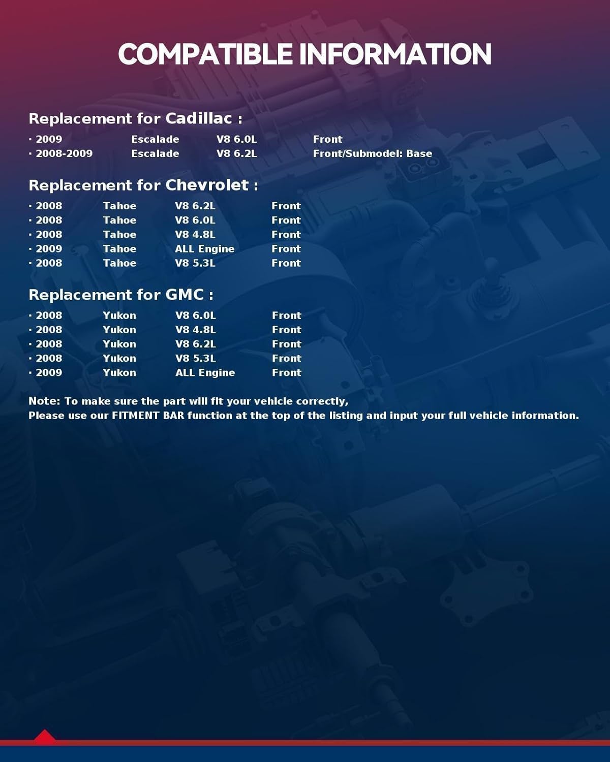 KAX 4PCS Front & Rear & Left & Right Door Latch Lock Actuator | Fit for Chevrolet Chevy Tahoe 2008-2009,GMC Yukon 2008-2009, Cadillac Escalade 2008-2009,4 Door Kits OE#931-303 931-304 931-108 931-109