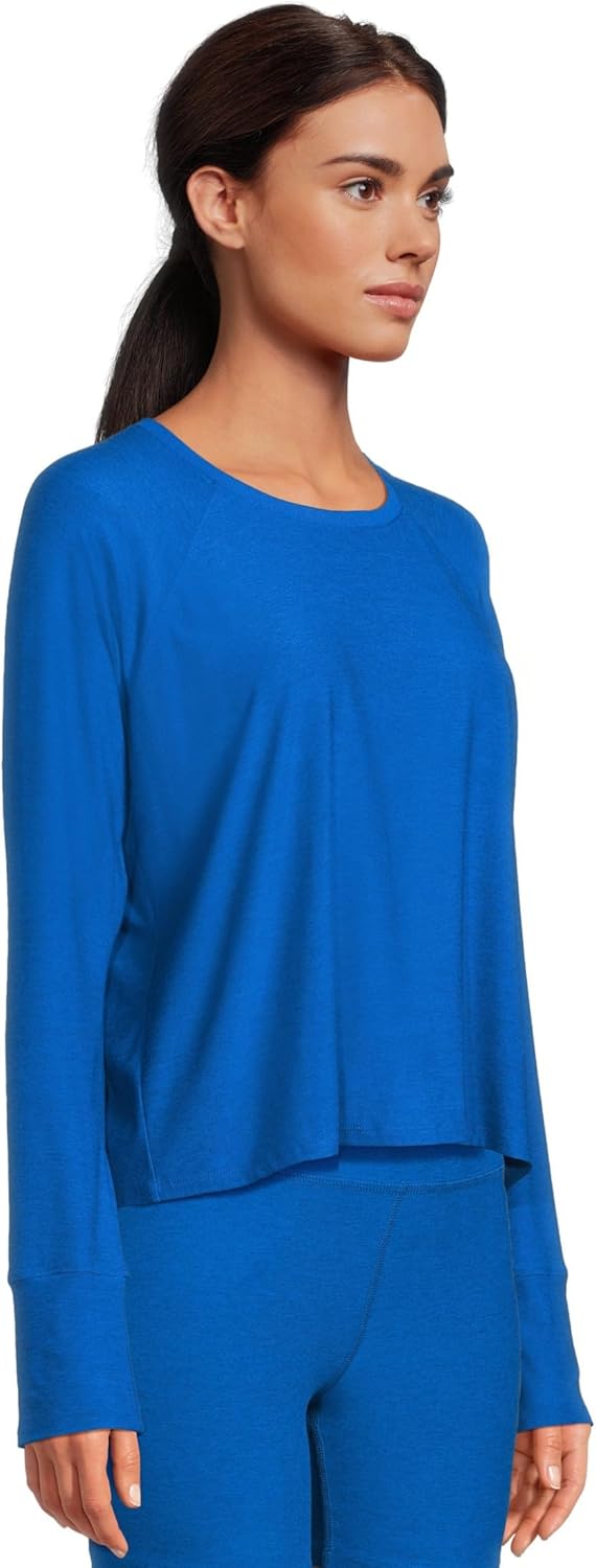 Beyond Yoga Women's Featherweight Daydreamer Pullover Court Blue Heather XX-Large