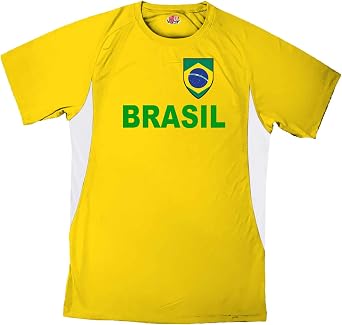Custom Brasil Soccer Jersey Personalized with Your Names and Numbers