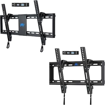 Mounting Dream MD2868-LK Tilt TV Wall Mount for 37-70 Inch TVs, Tilt TV Mount and Mounting Dream MD2268-MK TV Wall Mount for 26-55" TVs Max VESA 400x400mm up to 88lbs Fits 16" Studs