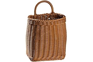 Floral Baskets for Front Door: Woven Wicker Delight