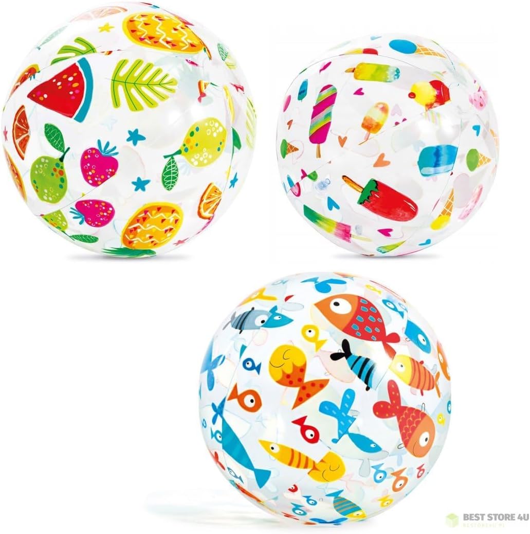 Intex 59040 Lively Print Balls, Assorted Color