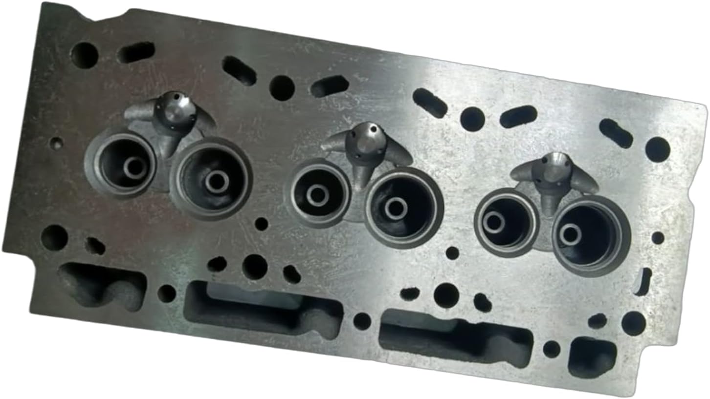 FridayParts Bare Cylinder Head without holes Compatible for Yanmar 3D84-1 3T84 Engine Takeuchi TB035 TB025 Komatsu PC20-5 PC20-6 PC30-6 PC30 PC38UU-1 Excavator Digger WA30-2 (Type 2-without holes)