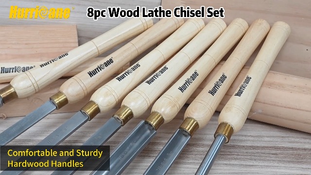 goodservicenatureページ HURRICANE 8pc Wood Lathe Chisel Set, M2 HSS Wood Turning Tools