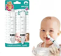 Aspirador Nasal Infantil com Ponta de Silicone, Seringa Lavadora para Bebês, Kit de Limpeza Nasal