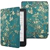 MoKo Hoes voor Kobo Clara HD 6 “Case – De dunste en lichtste beschermhoes Smart Cover met Auto Sleep/Wake voor Kobo Clara HD 6 inch eReader, abrikoos bloem