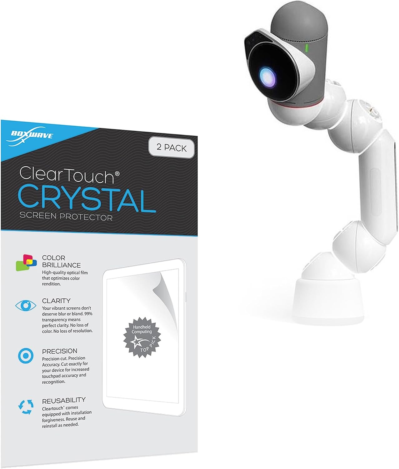 BoxWave Screen Protector Compatible with KEYi Robot ClicBot - ClearTouch Crystal (2-Pack), HD Film Skin - Shields from Scratches