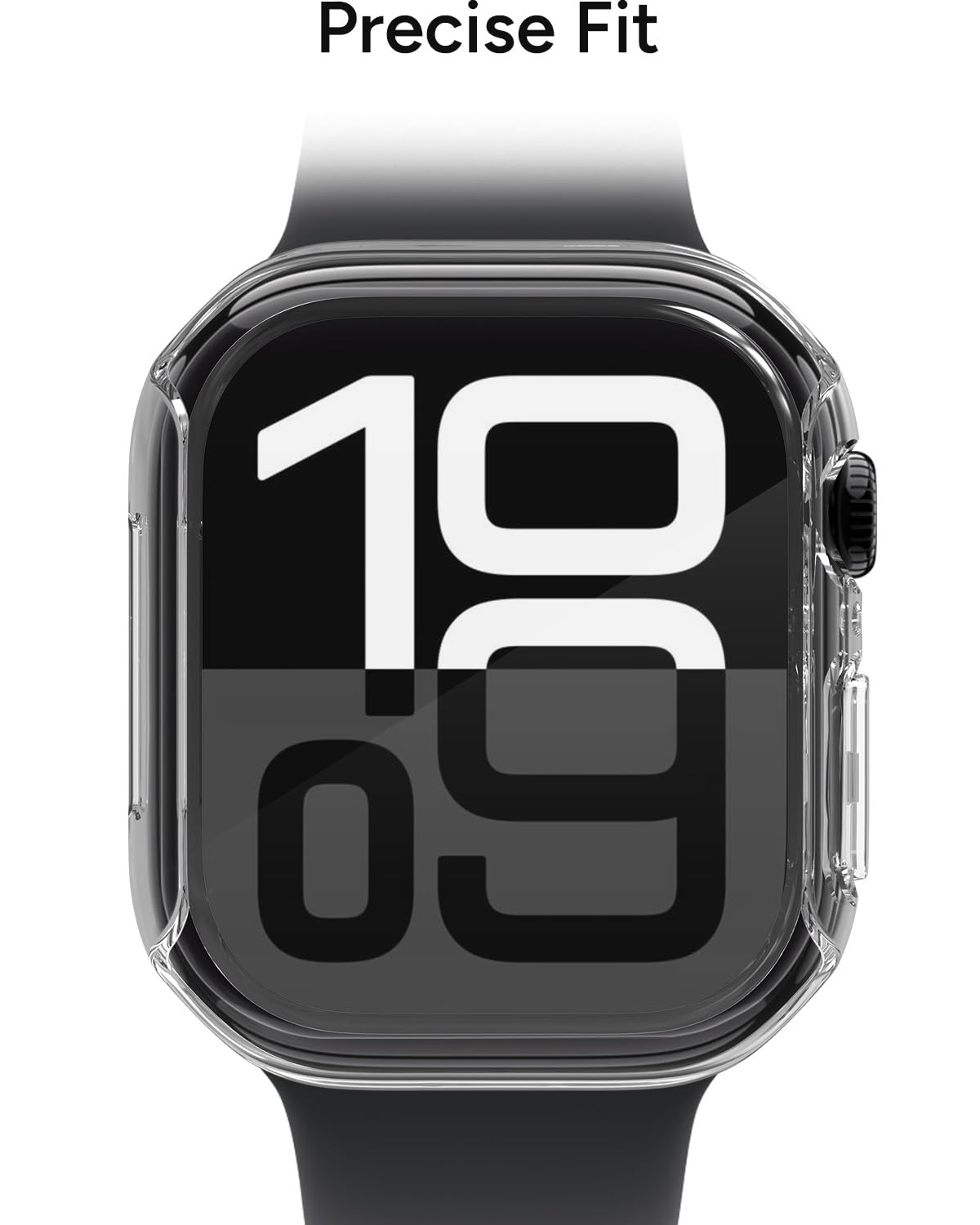 ZAGG Pellicola proteggi schermo in vetro a 360° per Apple Watch Series 11/10, dimensioni dell'orologio: 42 mm, paraurti integrato, protezione dagli urti 5 volte più forte, resistente ai graffi